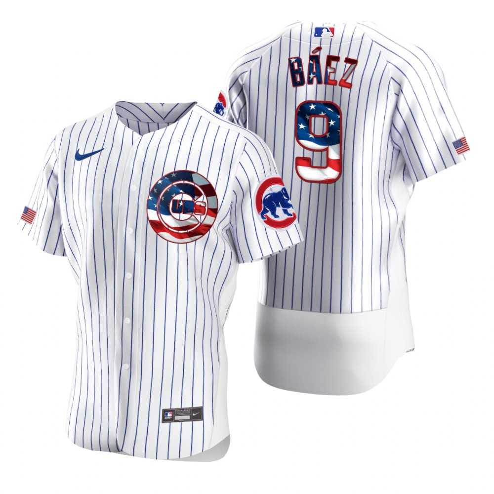 Cubs 9 Javier Baez White USA Flag Fashion Nike Cool Base Jersey Dyin,We sell and wholesale Cubs 9 Javier Baez White USA Flag Fashion Nike Cool Base Jersey Dyin on line form chian!